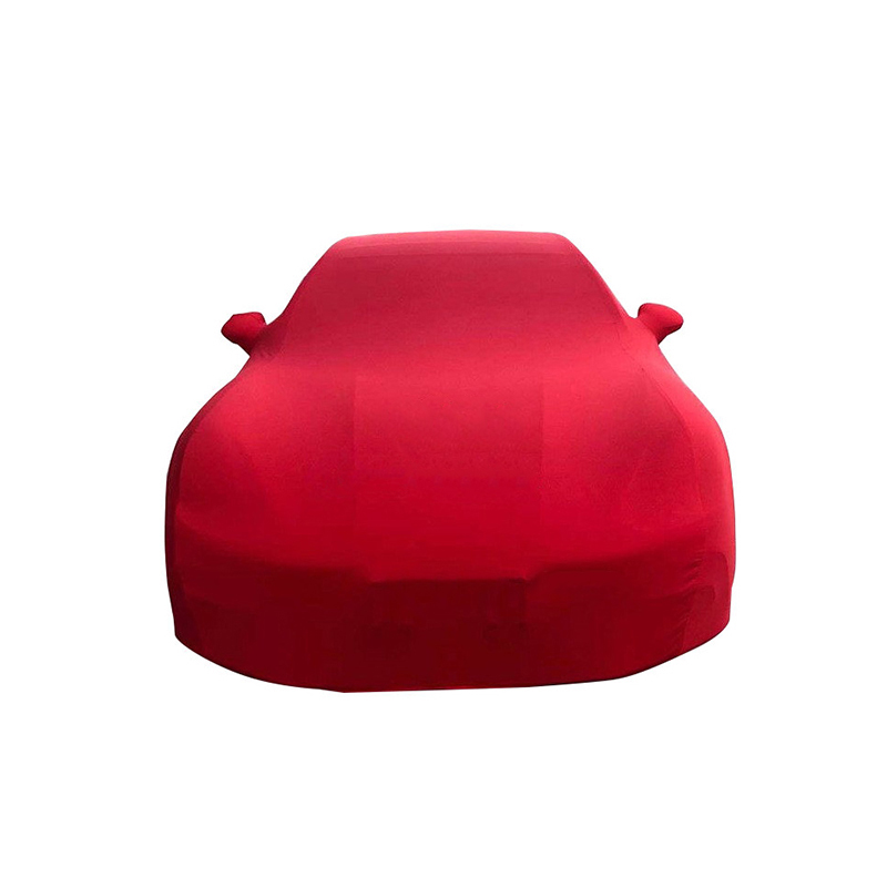 Capa completa para carro em tecido elástico com proteção UV vermelha