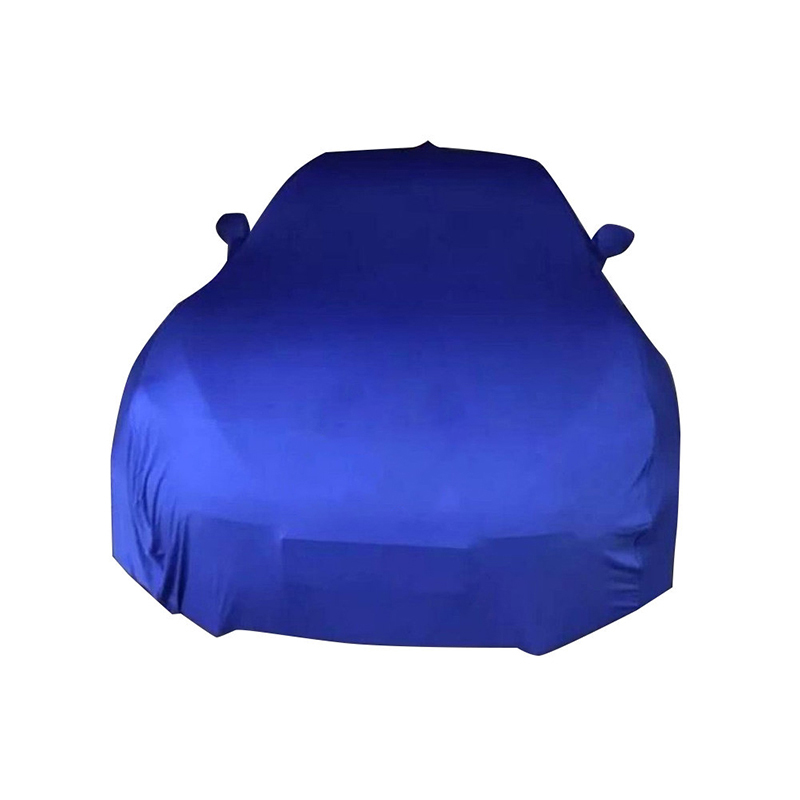 Capa completa para carro em tecido elástico leve azul para todos os climas